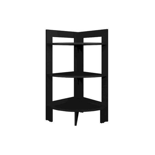 Table d'angle à 3 niveaux pour salon ou chambre à coucher – Noir