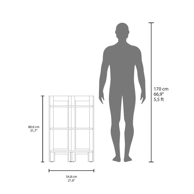 Table d'angle à 3 niveaux pour salon ou chambre à coucher – Noir