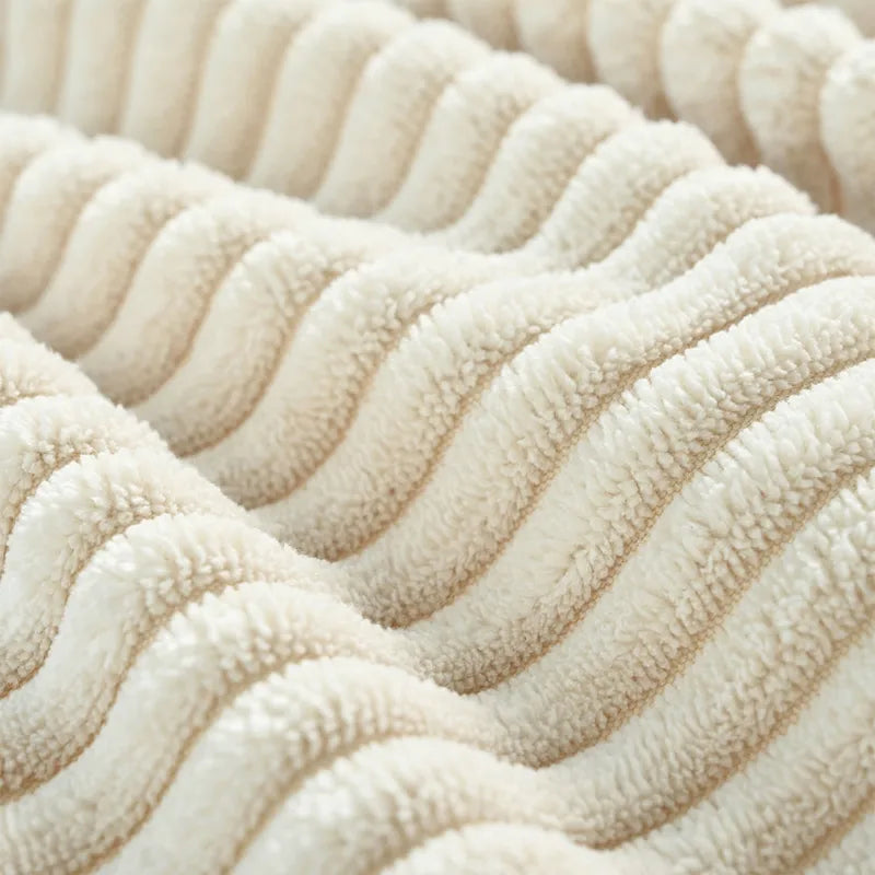 Chaise longue en tissu surdimensionnée – Beige