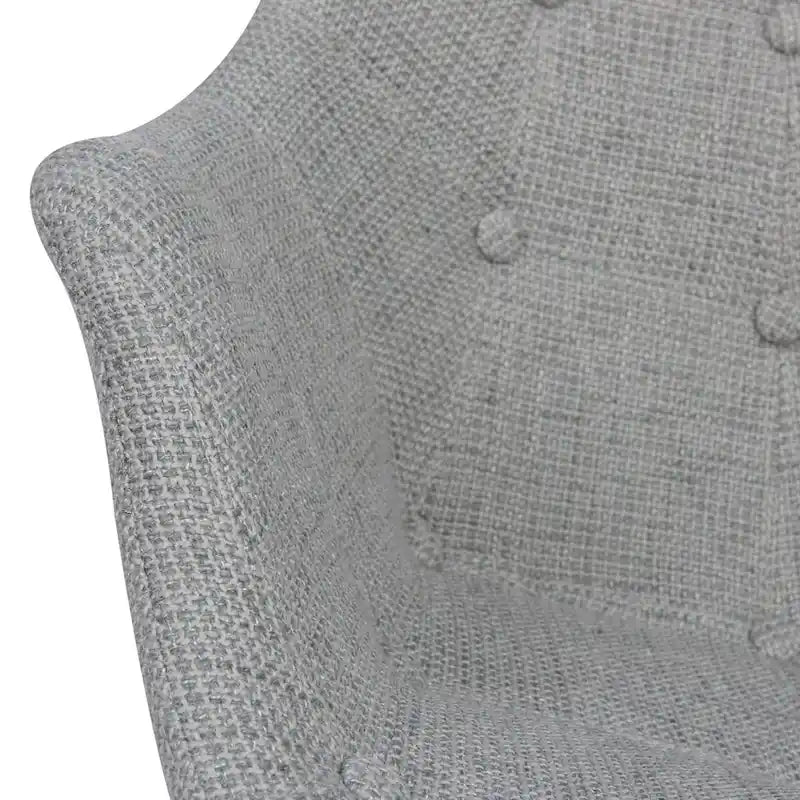 Fauteuil à bascule d'allaitement rembourré avec piètement Eiffel – Fauteuil d'appoint moderne
