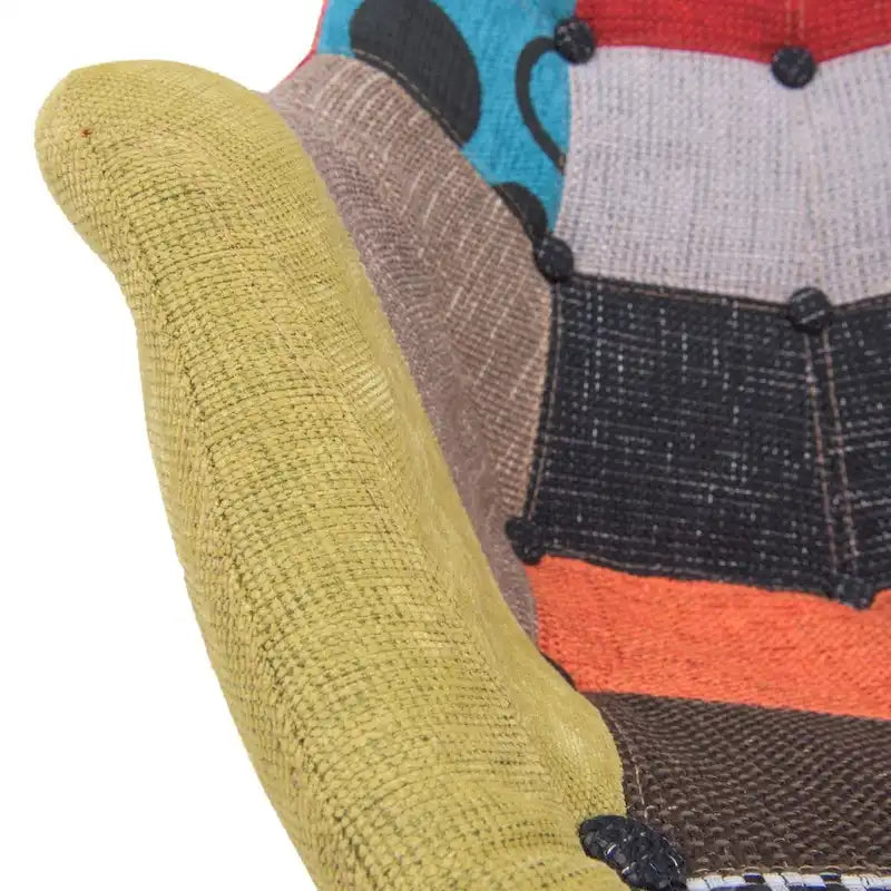 Fauteuil à bascule d'allaitement rembourré avec piètement Eiffel – Fauteuil d'appoint moderne