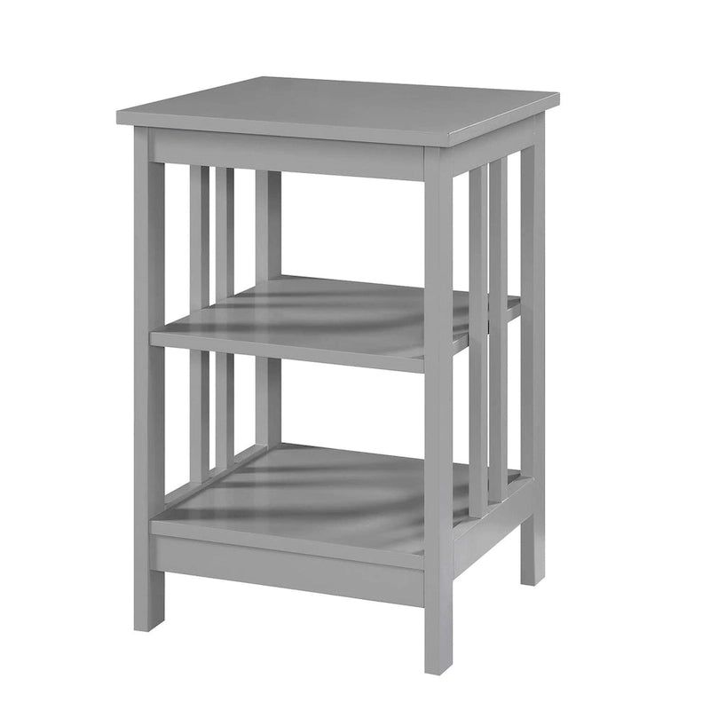 Table d'appoint à 3 niveaux pour salon — 40 cm L × 40 cm l × 60,3 cm H, 6 options de couleur