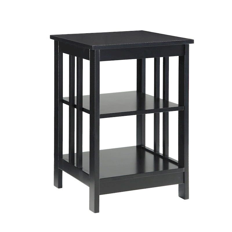 Table d'appoint à 3 niveaux pour salon — 40 cm L × 40 cm l × 60,3 cm H, 6 options de couleur