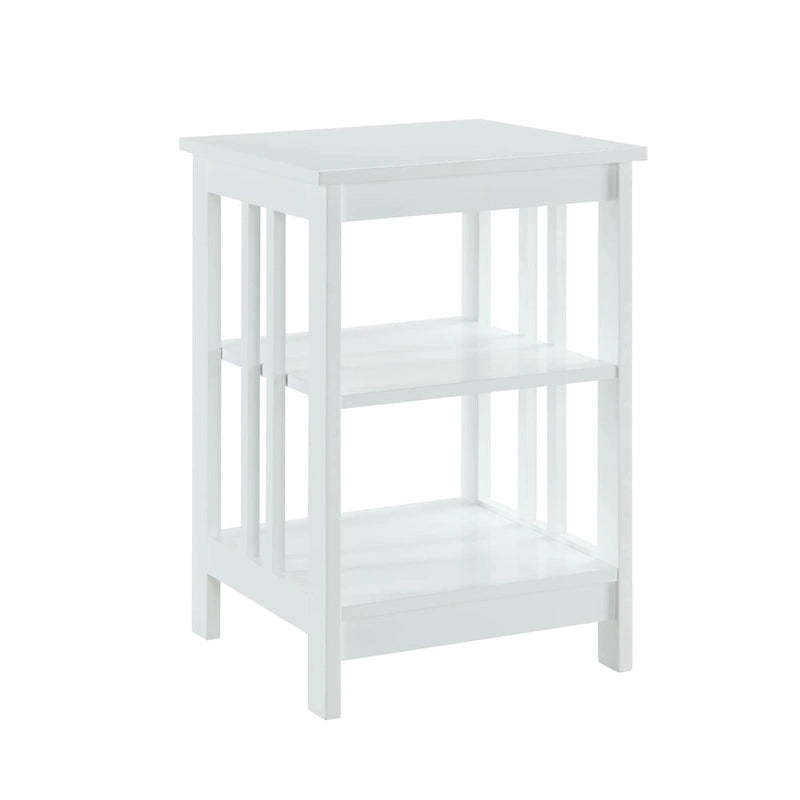 Table d'appoint à 3 niveaux pour salon — 40 cm L × 40 cm l × 60,3 cm H, 6 options de couleur
