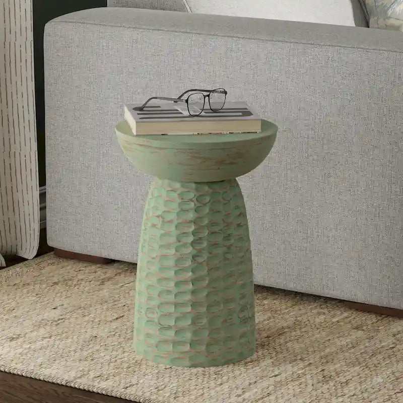Table d'appoint contemporaine en bois massif