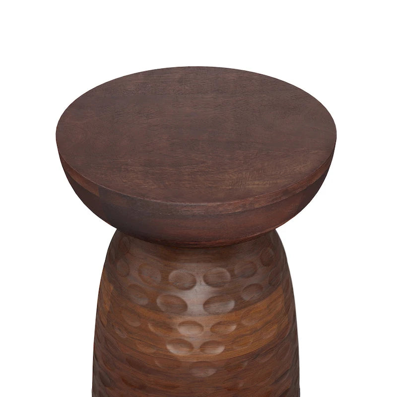 Table d'appoint contemporaine en bois massif