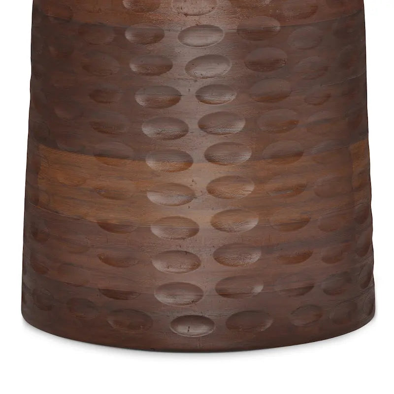 Table d'appoint contemporaine en bois massif