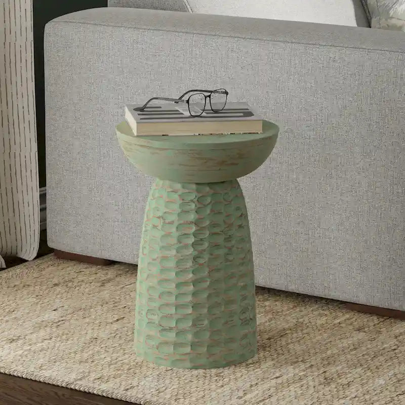 Table d'appoint contemporaine en bois massif