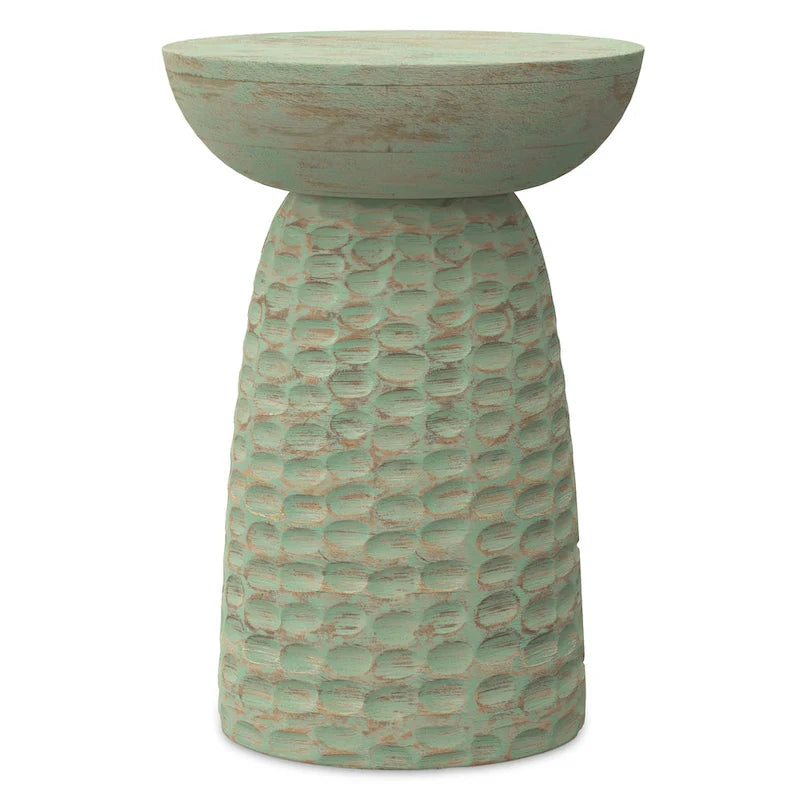 Table d'appoint contemporaine en bois massif