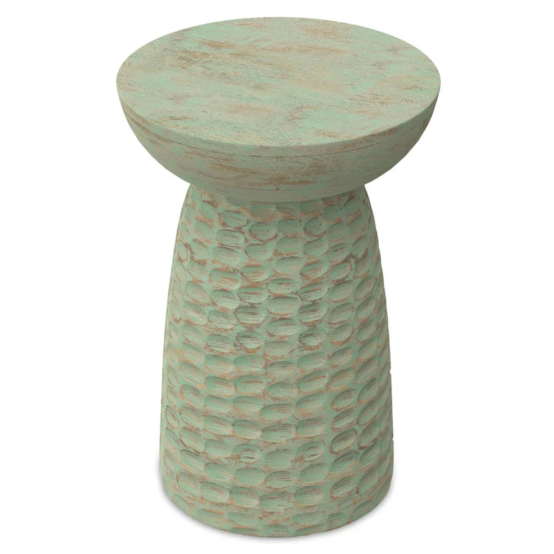 Table d'appoint contemporaine en bois massif