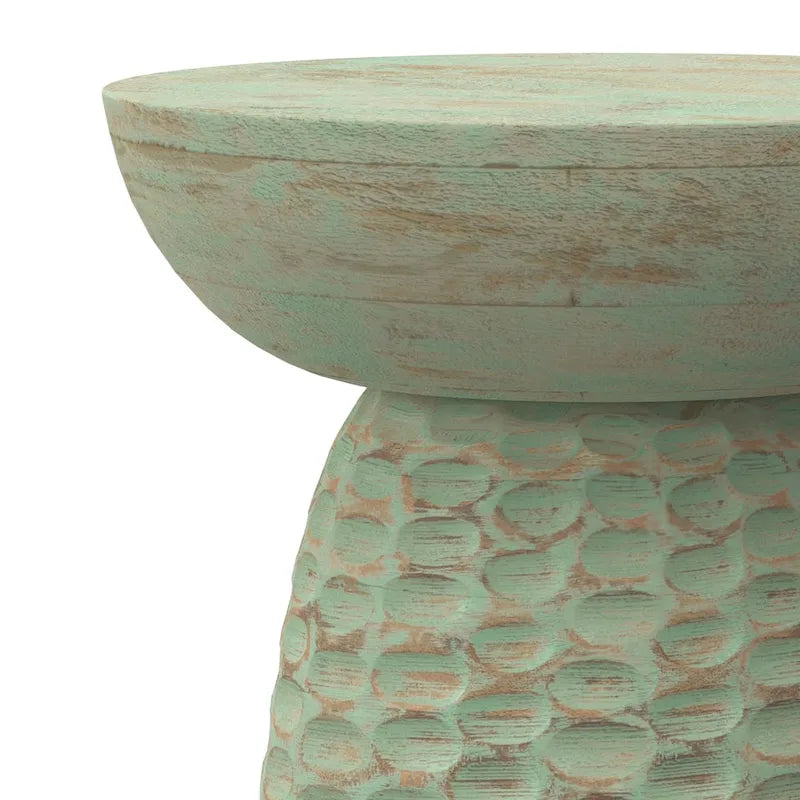 Table d'appoint contemporaine en bois massif