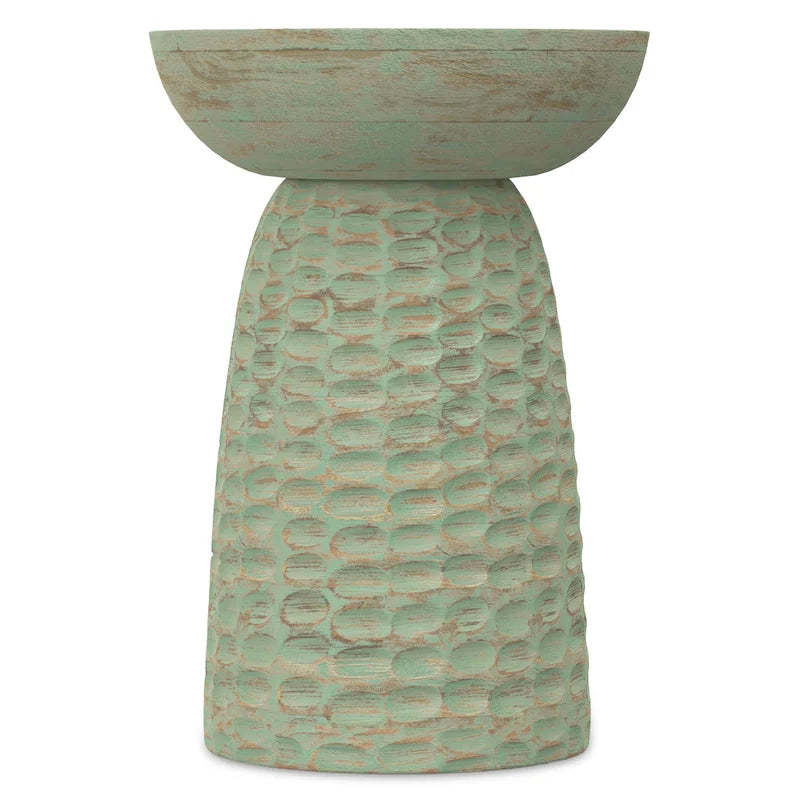Table d'appoint contemporaine en bois massif
