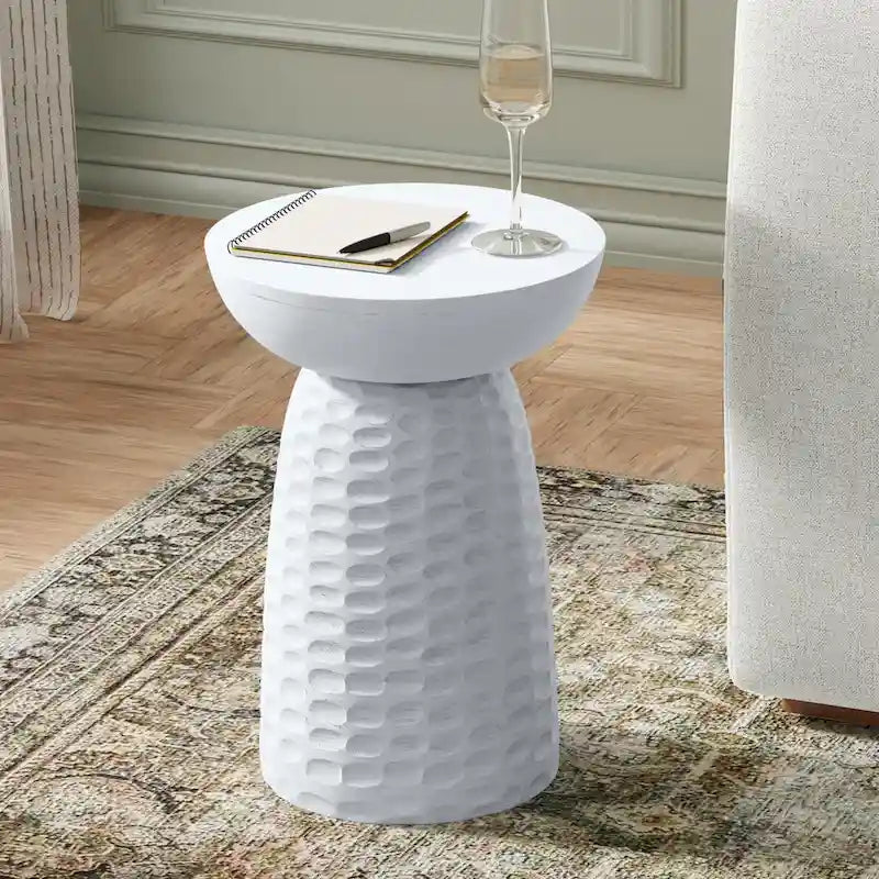 Table d'appoint contemporaine en bois massif
