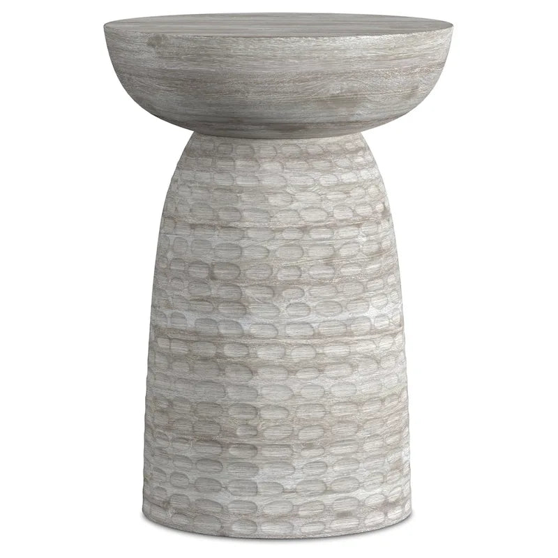 Table d'appoint contemporaine en bois massif