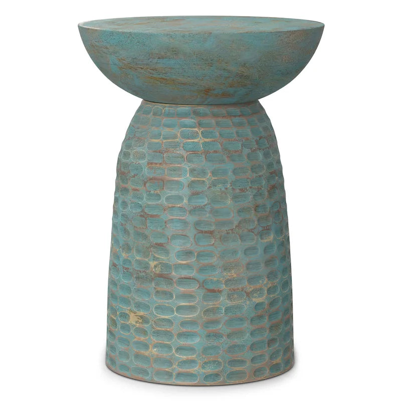 Table d'appoint contemporaine en bois massif