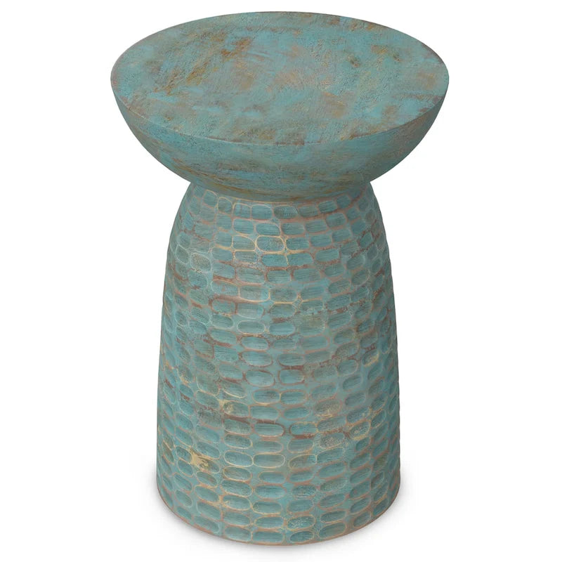 Table d'appoint contemporaine en bois massif
