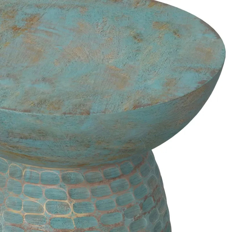 Table d'appoint contemporaine en bois massif