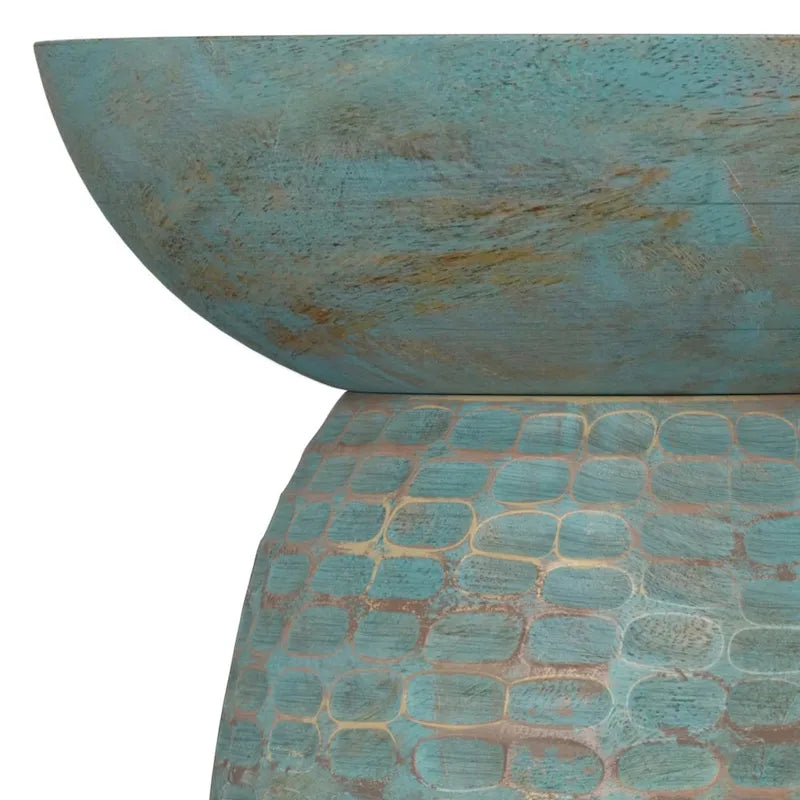 Table d'appoint contemporaine en bois massif