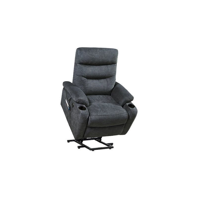 Fauteuil inclinable releveur avec massage, chauffage, porte-gobelets et chargement USB
