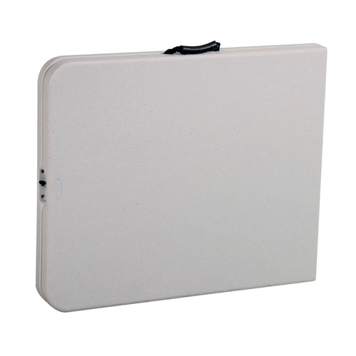 Table pliante multi-usage 6 pieds en résine avec plateau rabattable au centre – Blanc